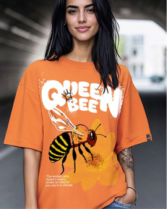 Women's Orange Queen Bee